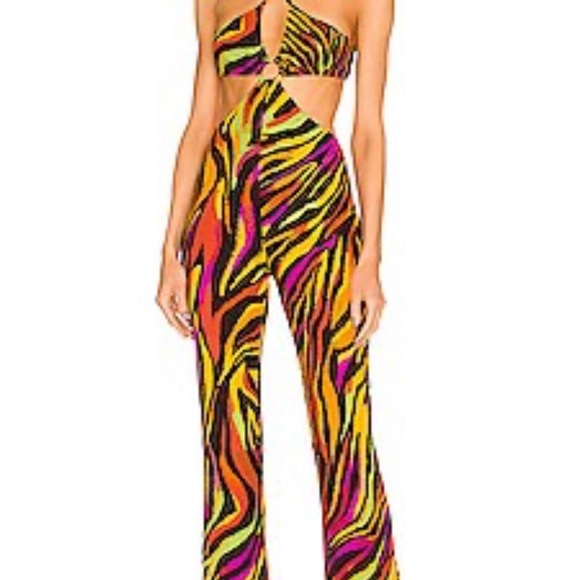 Dundas x Revolve Carmen Jumpsuit Multicolored XS - Picture 1 of 7